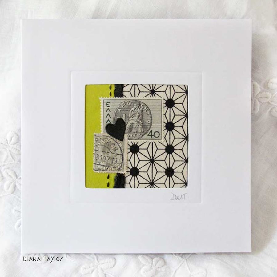 MIXED MEDIA  ART CARD FOR ANY OCCASION