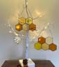 Perfectly Imperfect Honeycomb sun catcher in Stained Glass