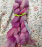 Dyed wool tops roving for spinning - 100g
