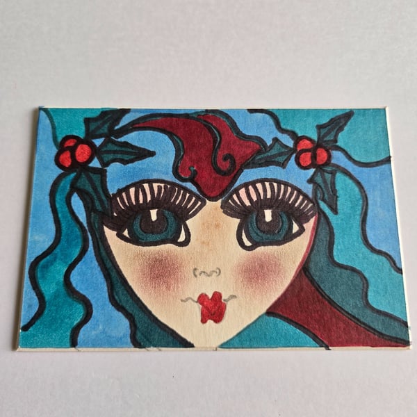 Christmas Fairy Drawing 