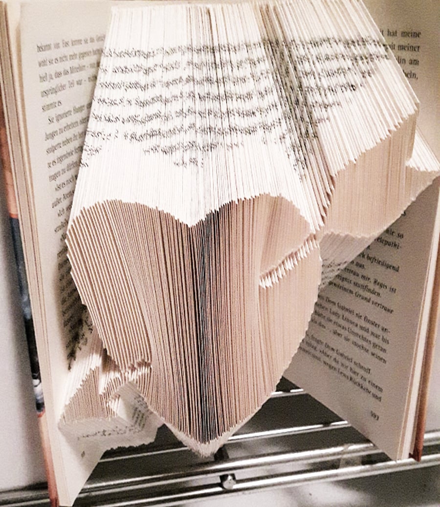 Heart with arrow MMF Book Folding Pattern - EMAILED PDF PATTERN