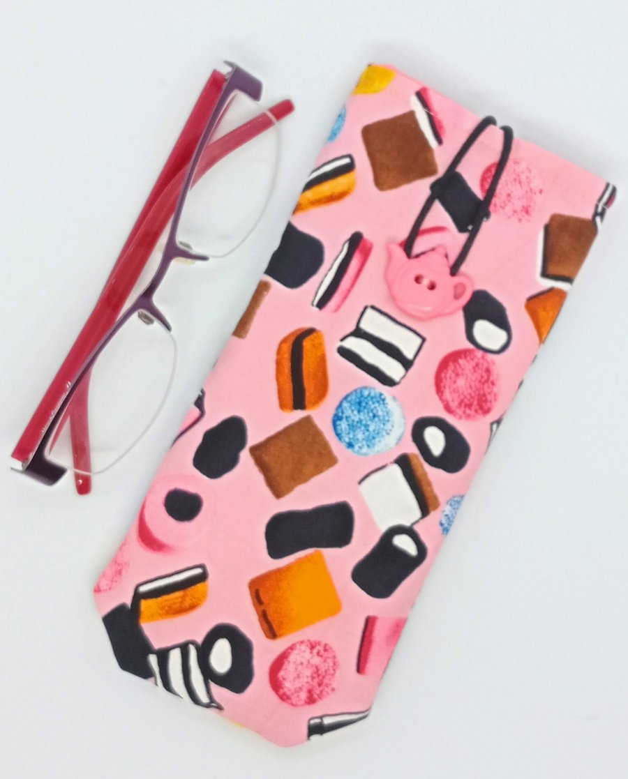 Liquorice Allsorts glasses case NO POSTAGE 24LF