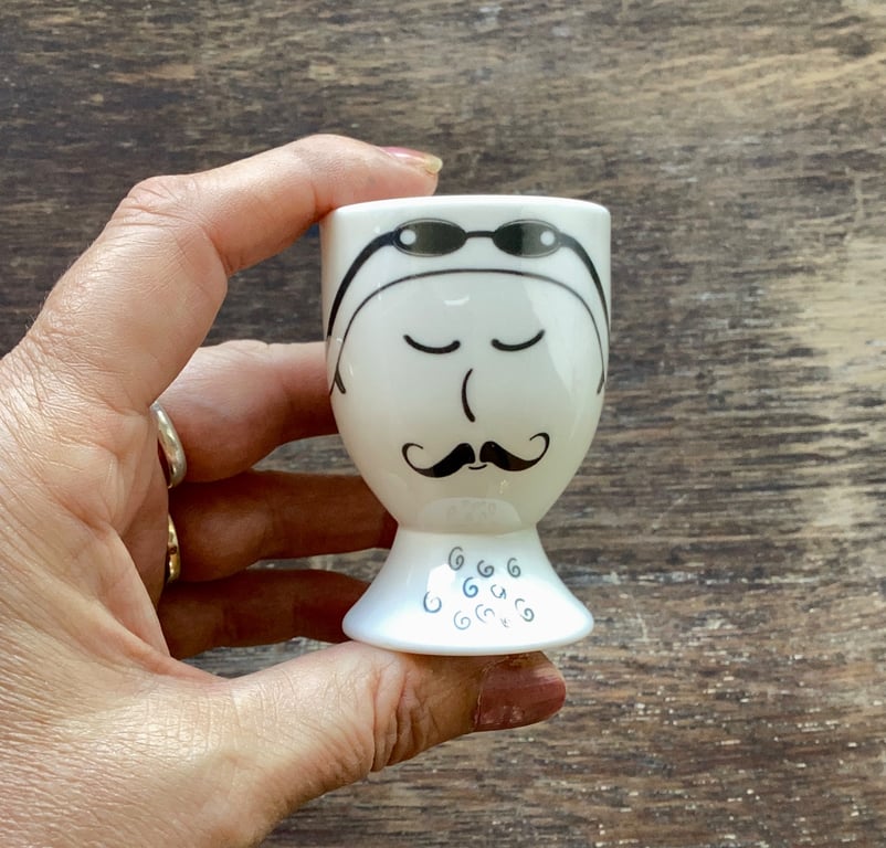 Swimmer egg cup - wild swimmer, sea swimmer, outdoor swimmer, male swimmer