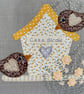SALE - Birdhouse Cushion with Birds and Flowers - Image 4
