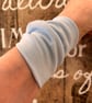 Pale blue twist fabric cuff bracelet  - Image 7