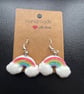 Sterling Silver Earrings - Rainbow - Brand New & Sealed!! 