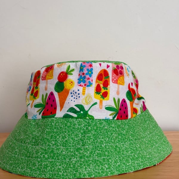Patchwork bucket hat