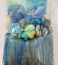 Scarf Kit: Ocean Blue Luxury Textured Wool Felt Scarf Kit - Image 7