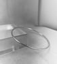 Sterling Silver Solid 2mm Round Stacking Bangle - Plain-Smooth (Sizes S-M-L-XL) - Image 5