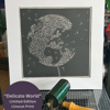 "Delicate World" Lino Print 