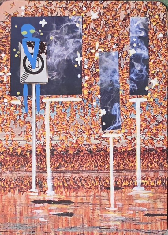 Waiting for a sign - Surreal Series 2 - ACEO