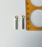 Pebble Textured Bar Stud Earrings, Handmade Sterling Silver Studs - Image 7