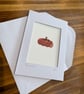 Pumpkin Art Card - Festive Autumnal Blank Card