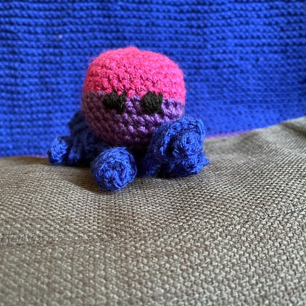 Crochet Bisexual Flag Octopus