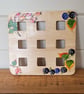 Wooden Trivet Decorated With Blackberries And Rosehips