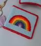 Bright Rainbow Needlepoint Tapestry Kit - DIY Pincushion or Needle Case - Image 2