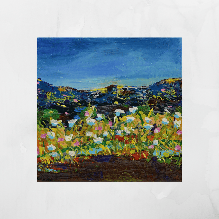 A Small Painting of a Scottish Landscape. Ready to Hang.