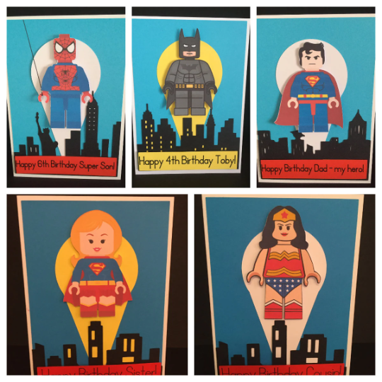 Super Hero Birthday Card for Children