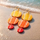 Summer Earrings - Hand painted