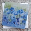 Set of 3 cornflower greeting cards  