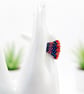 Handmade Beaded Statement Ring In Pink and Purple, Size P - Image 4