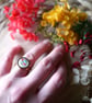Gold, Blossom, Real Flowers, Adjustable Hypoallergenic Ring - Image 4