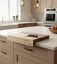 Personalised Oak Lipped Chopping Board – Countertop Saver - Image 3