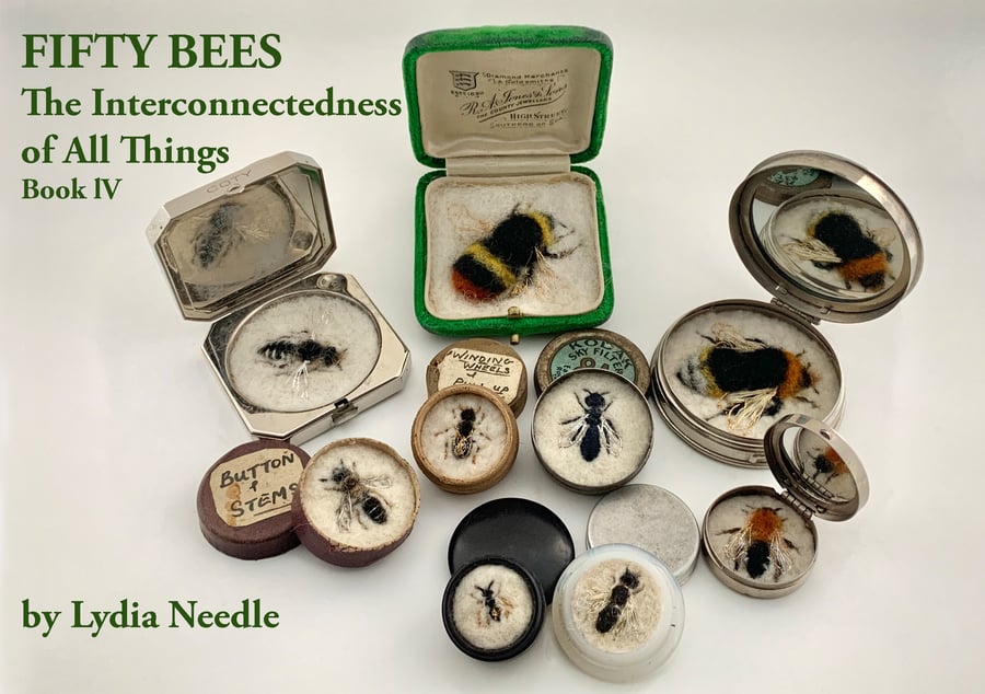 Bee book - the book of the bees from FIFTY BEES 4 - vintage art