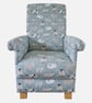 Children's Sheep Armchair iLiv Baa Lambs Duck Egg Green Kids Chair Animals Farm - Image 1