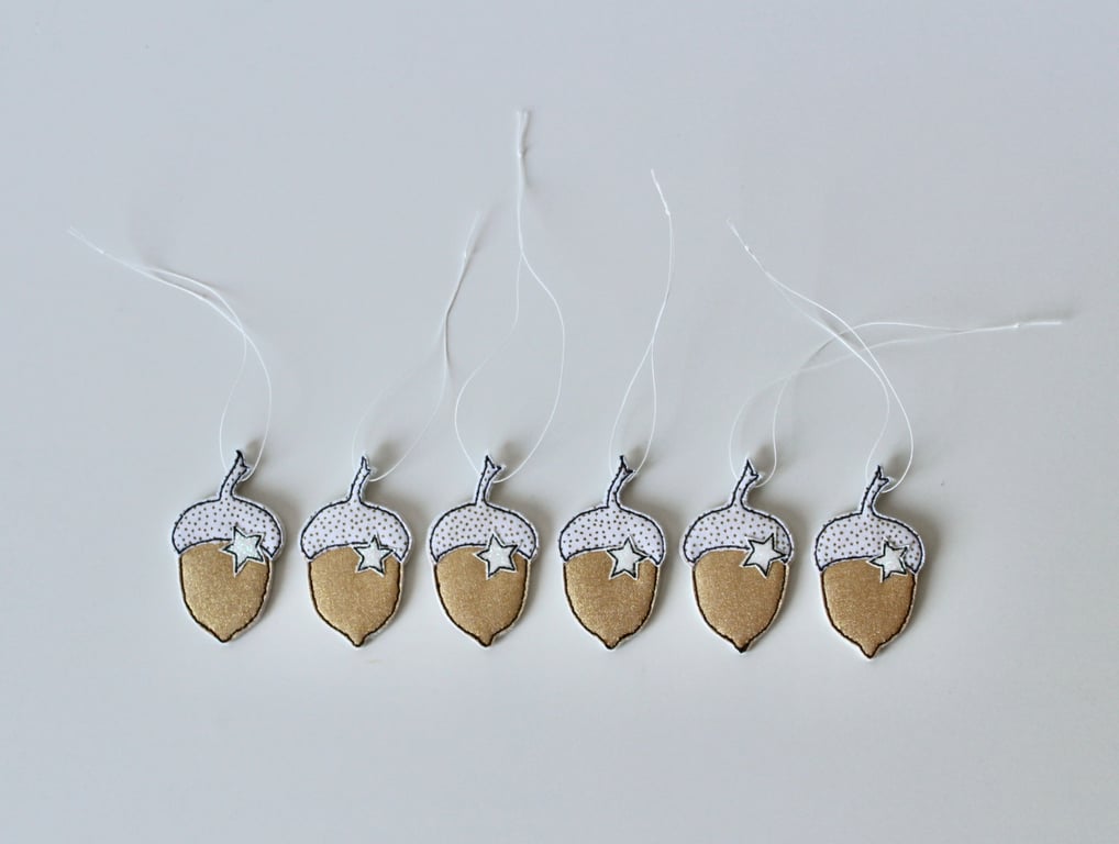 'Little Handmade Acorns'- Pack of 6
