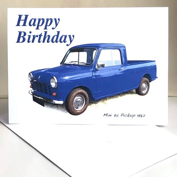 Mini 95 Pick-Up 1982 - Birthday, Anniversary, Retirement, Plain Cards