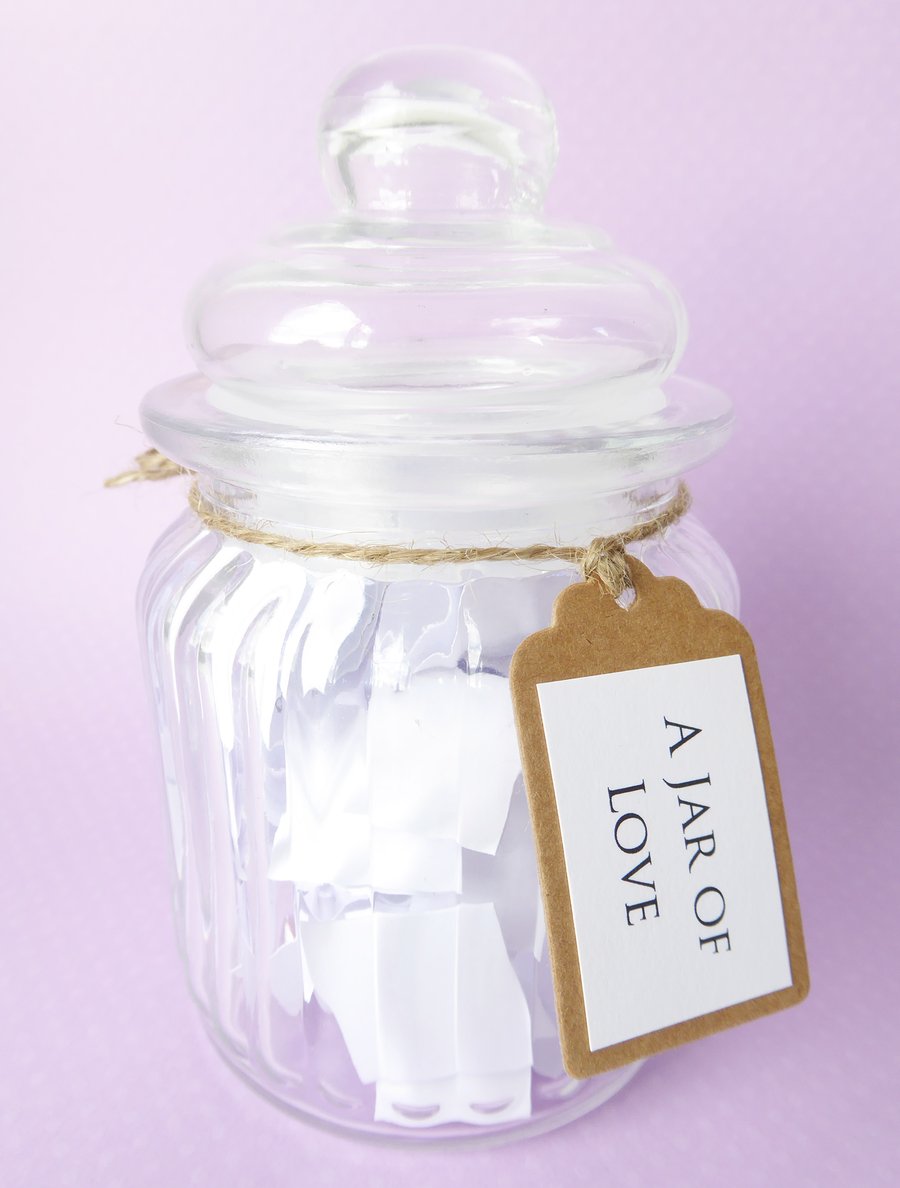 A Jar of Love - Love quotes and sayings - Engagement, Wedding, Anniversary Gift