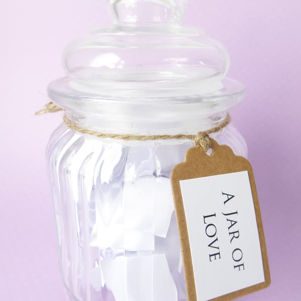 A Jar of Love - Love quotes and sayings - Engagement, Wedding, Anniversary Gift