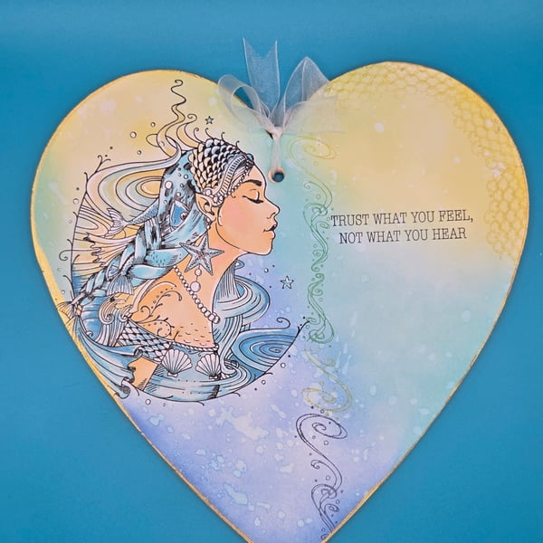 Trust What You Feel Heart Plaque