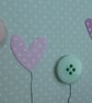 Button Flowers Mother's Day Card - Green Polka Dots - Image 8