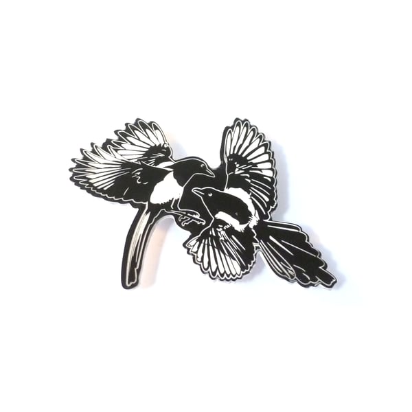 Magpie magnet, fridge magnet for magpie lovers, two for joy 