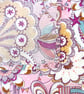 Liberty print handkerchief,  Firework Garden - Image 3