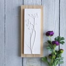 Cow Parsley No.3 Plaster Cast Wall Plaque, Limited Edition