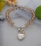 Sale-crystal and heart bracelet - Image 3