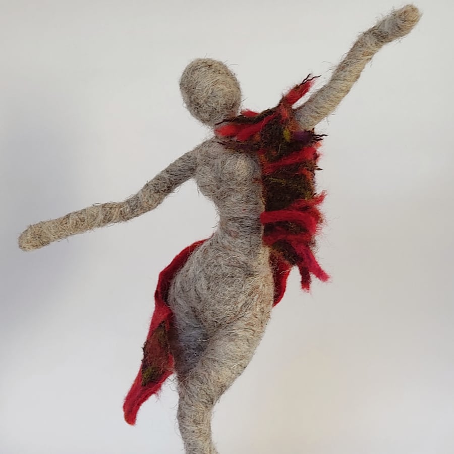 Joy - Original needlefelted wool sculpture of a... - Folksy