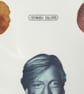 'Quattro Formaggi' 12" pizza serving plate showing four cheesy celebrities. - Image 3