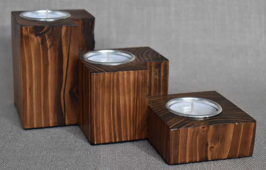 Wooden Tealight Holder
