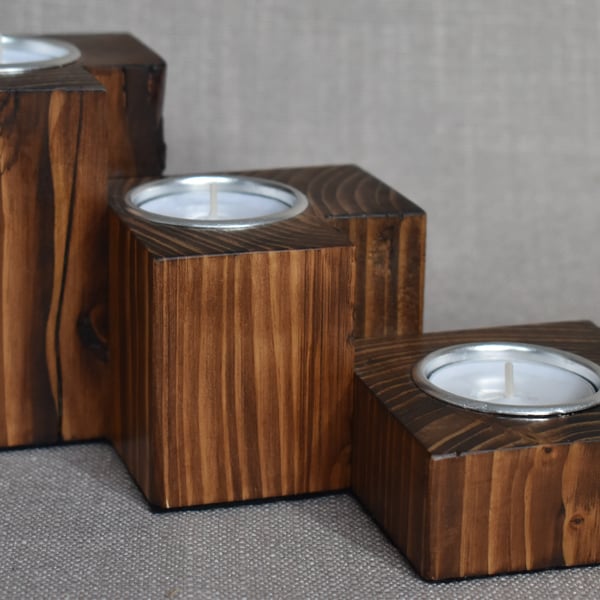 Wooden Tealight Holder
