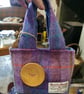 Harris Tweed Little Lady Bag with hand turned button