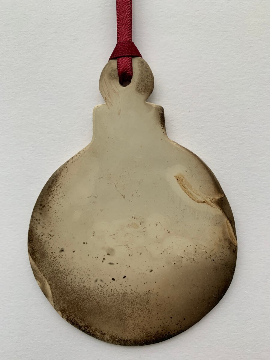 Ceramic Xmas Hanging Decoration Bauble
