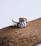 Sterling Silver Daisy Flower Helix Cuff
