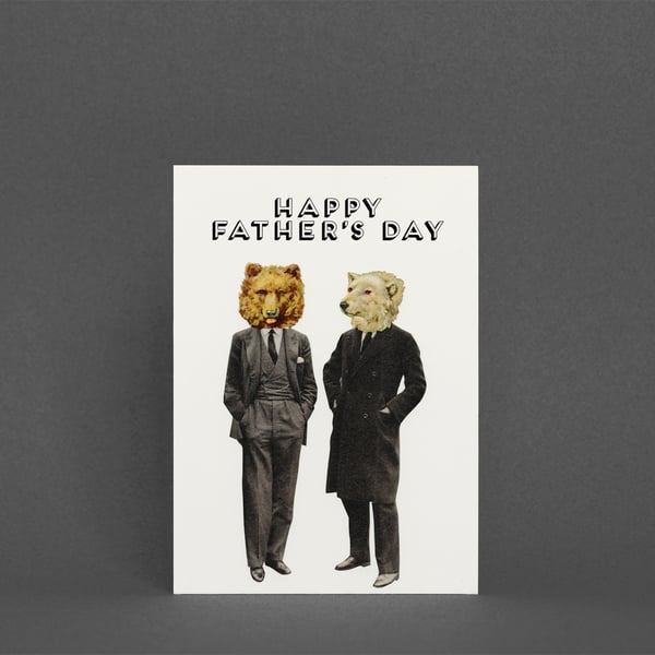 Bear Greeting Card for Father's Day - The Likely Lads