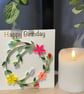 Stunning handmade quilled wreath card - Image 1