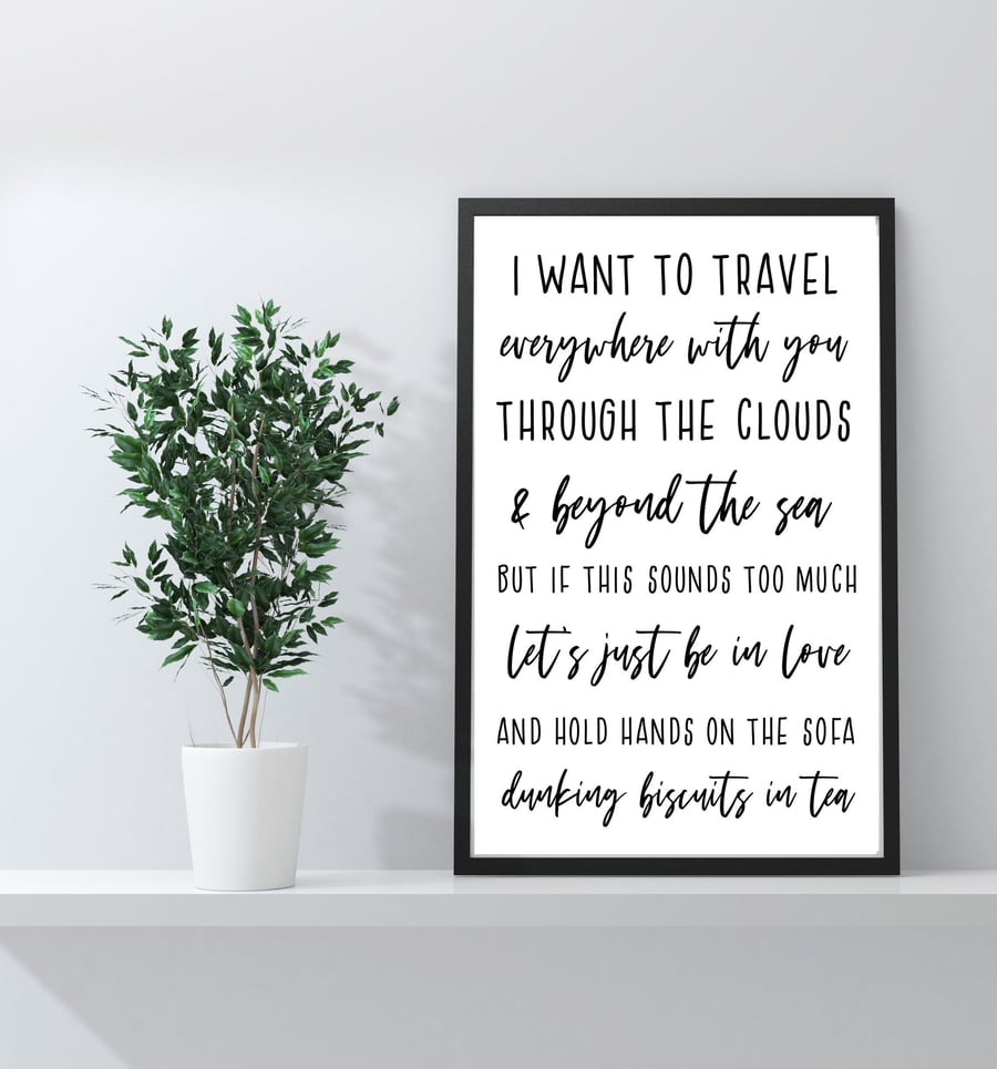 Engagement Prints, Wedding Prints, Gifts for Him, Gifts for Her, Adventure Print