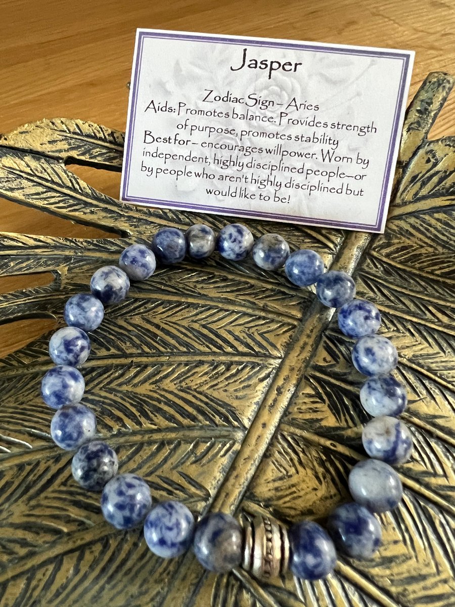 Blue Spot Jasper - Elasticated Bracelet 